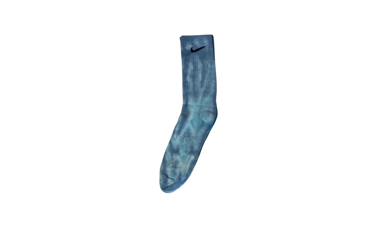 Single-Color Tie-Dye Nike Crew Socks | Custom Dyed in Red, Green, Pink, Yellow, Purple, Brown, or Blue
