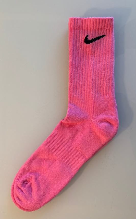 Hand-Dyed Nike Crew Socks – Custom Color | Unisex Tie-Dye Streetwear | All Colors Available | Pick Your Favorite Colors