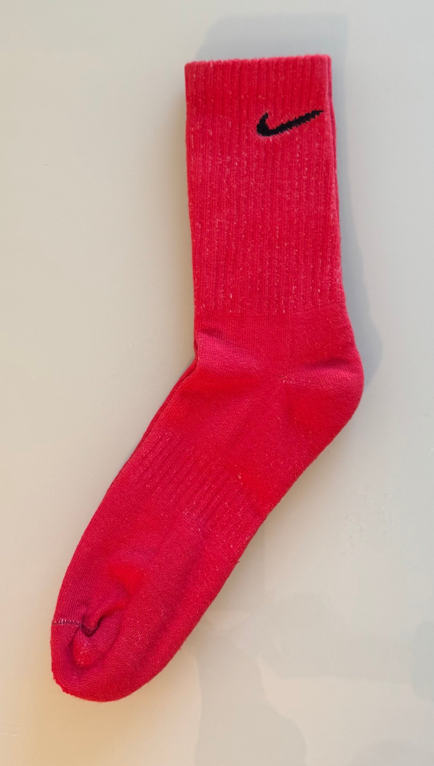 Hand-Dyed Nike Crew Socks β Custom Color | Unisex Tie-Dye Streetwear | All Colors Available | Pick Your Favorite Colors