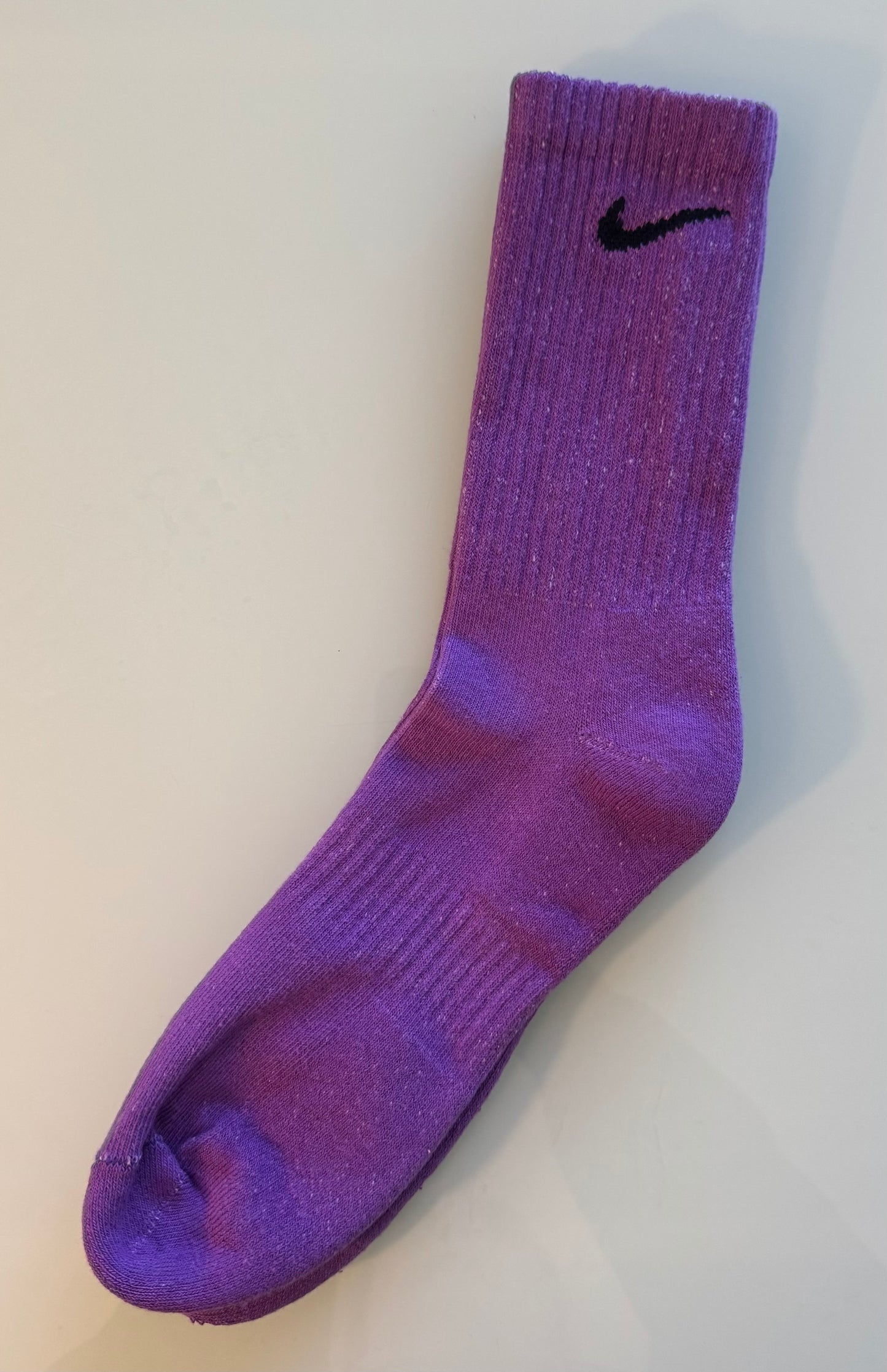 Cotton Cloud 3-Pack β Pink & Lavender Tie-Dye Nike Socks | Pastel Crew Socks | Gift Set