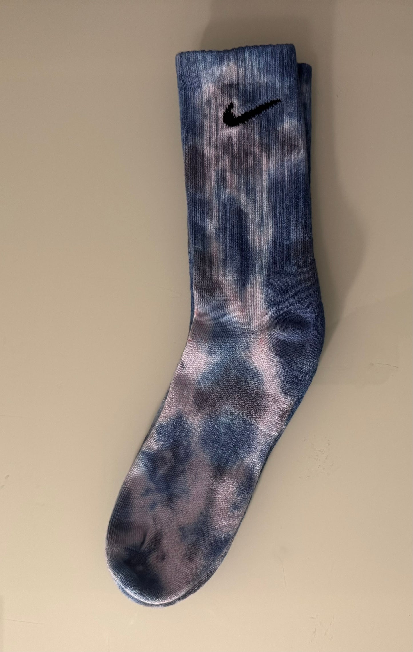 Hand-Dyed Nike Crew Socks β Custom Color | Unisex Tie-Dye Streetwear | All Colors Available | Pick Your Favorite Colors