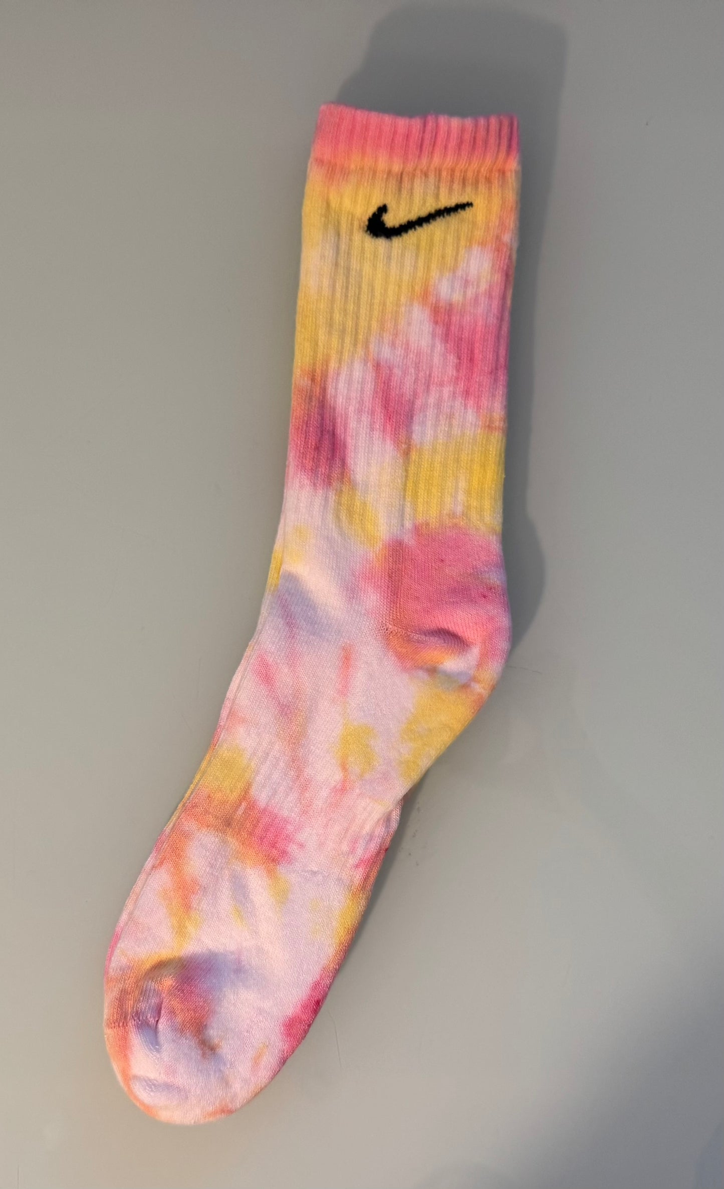 Hand-Dyed Nike Crew Socks β Custom Color | Unisex Tie-Dye Streetwear | All Colors Available | Pick Your Favorite Colors