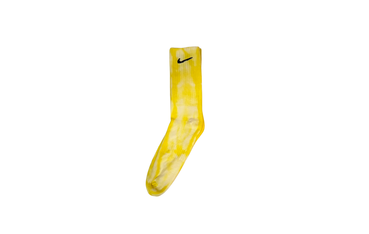 Single-Color Tie-Dye Nike Crew Socks | Custom Dyed in Red, Green, Pink, Yellow, Purple, Brown, or Blue