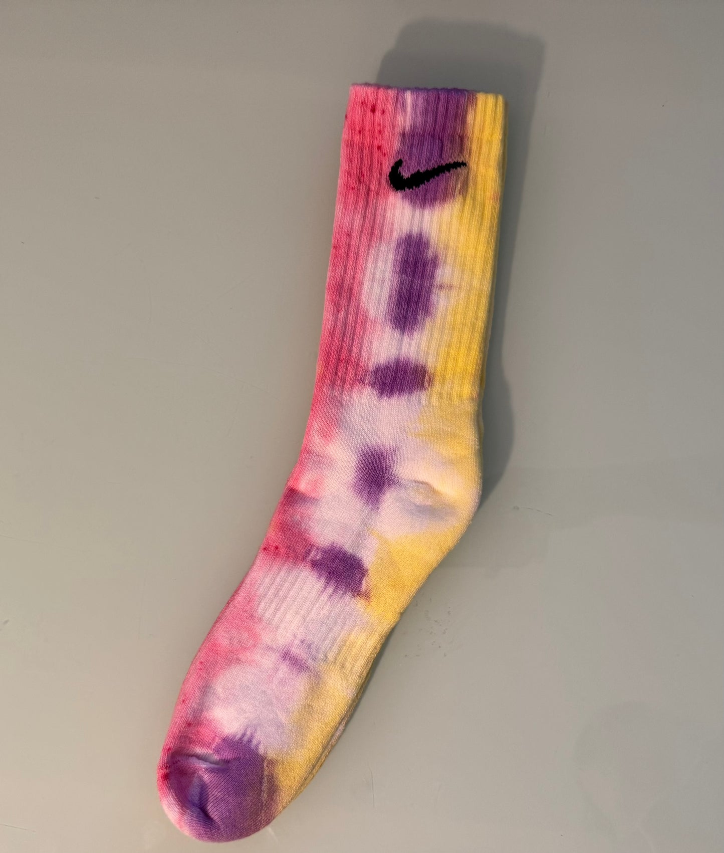 Hand-Dyed Nike Crew Socks – Custom Color | Unisex Tie-Dye Streetwear | All Colors Available | Pick Your Favorite Colors