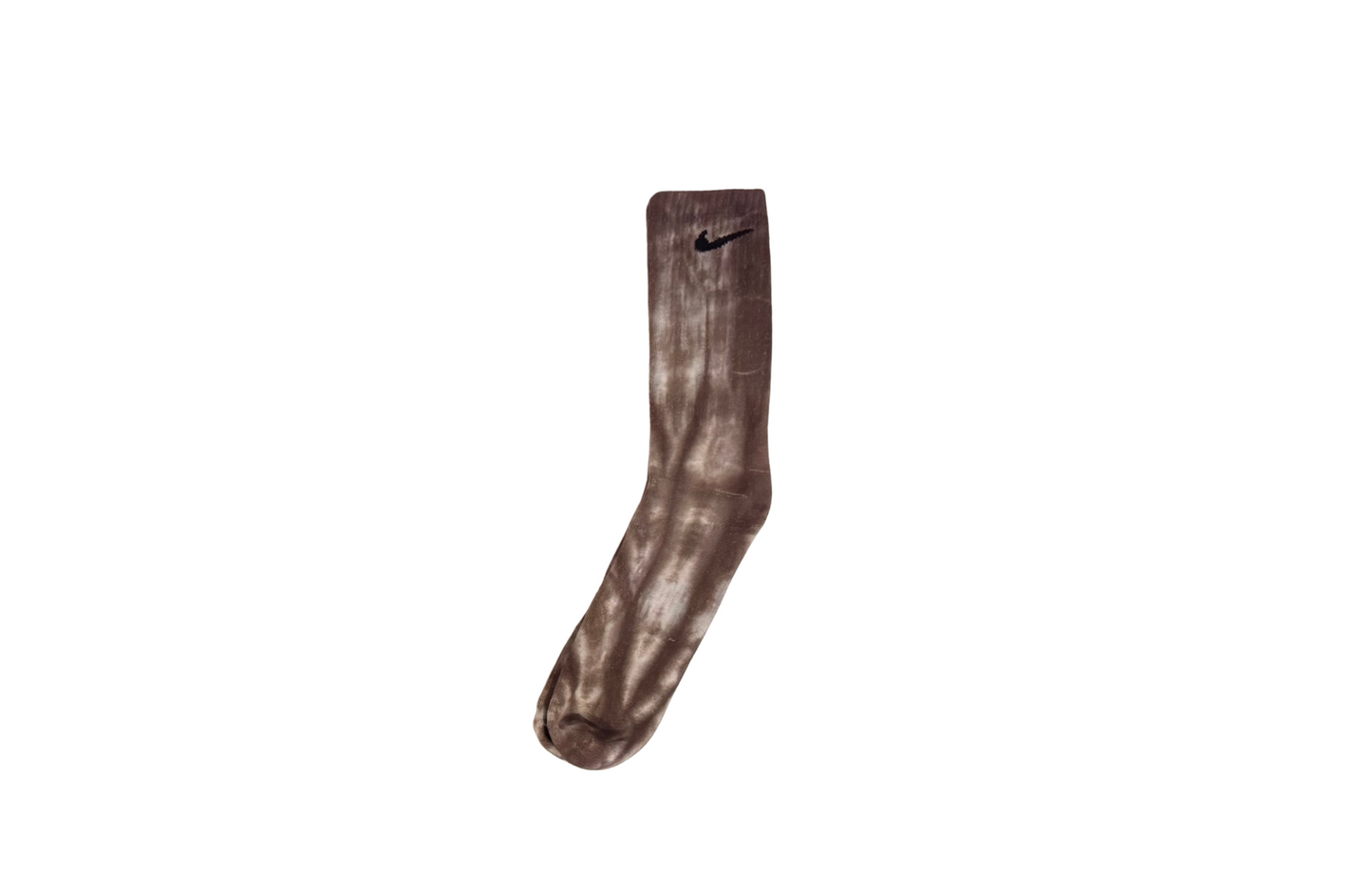 Single-Color Tie-Dye Nike Crew Socks | Custom Dyed in Red, Green, Pink, Yellow, Purple, Brown, or Blue
