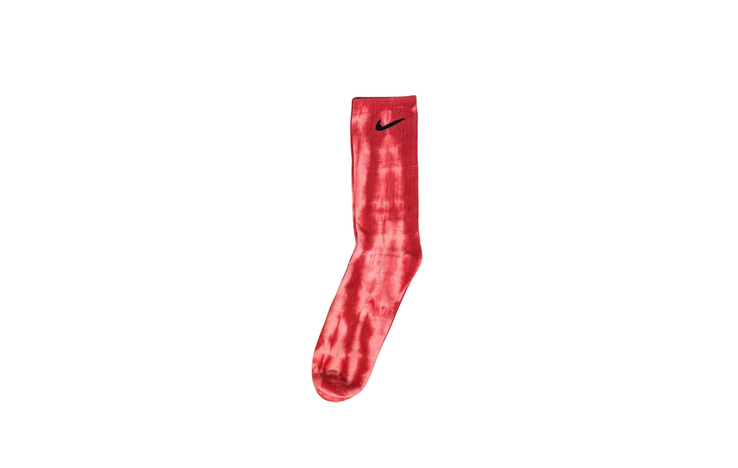 Single-Color Tie-Dye Nike Crew Socks | Custom Dyed in Red, Green, Pink, Yellow, Purple, Brown, or Blue